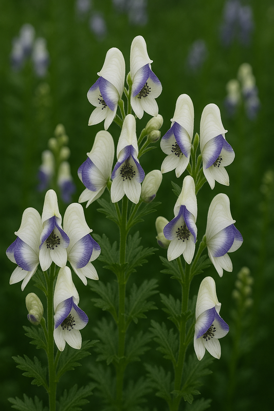 Aconitum x cammarum 'Bicolor'