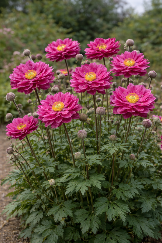 Anemone (Autumn Double Group) 'Prinz Heinrich'