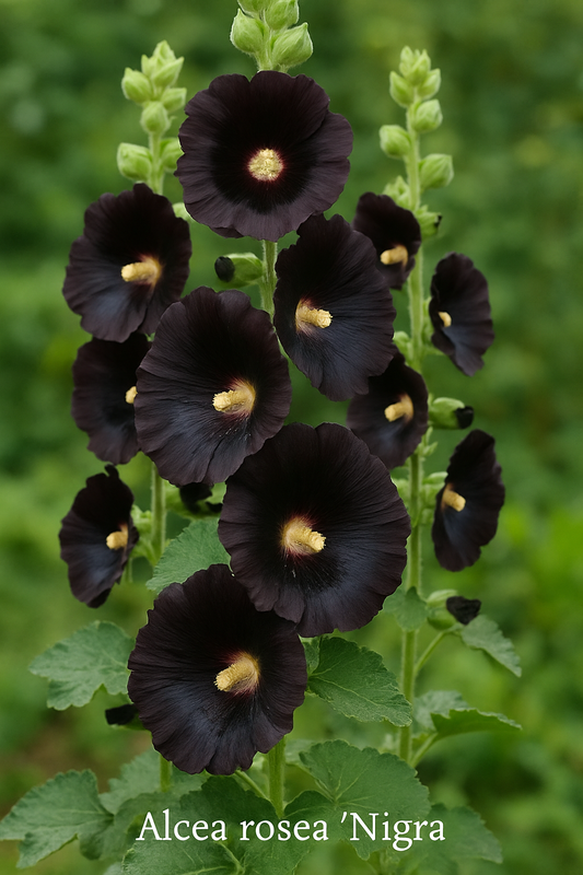 Alcea rosea 'Nigra'