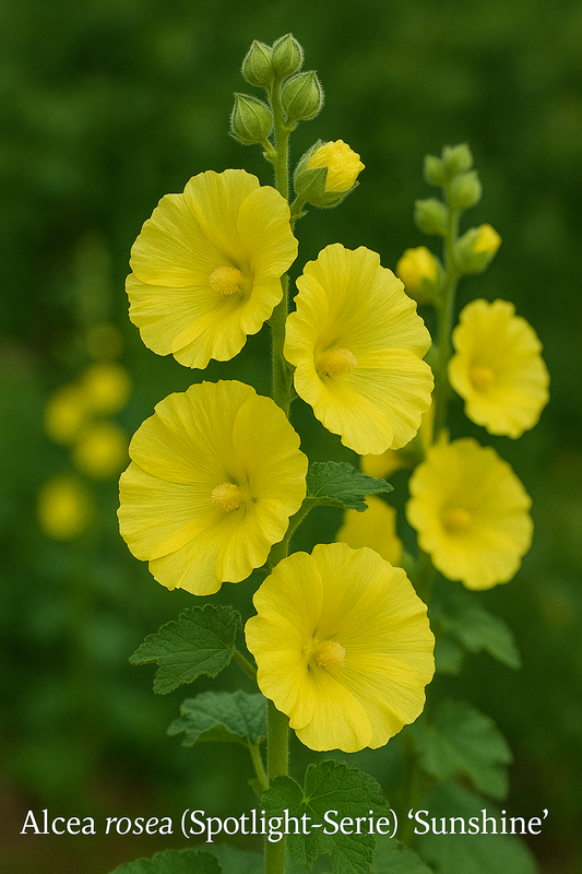 Alcea rosea (Spotlight-Serie) 'Sunshine'