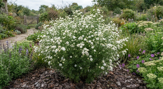 Symbolfoto / KI-Visualisierung: Aster iinumae 'Plena'      (Kalimeris pinnatifida)