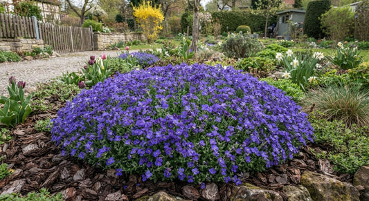Symbolfoto / KI-Visualisierung: Aubrieta 'Blaumeise'