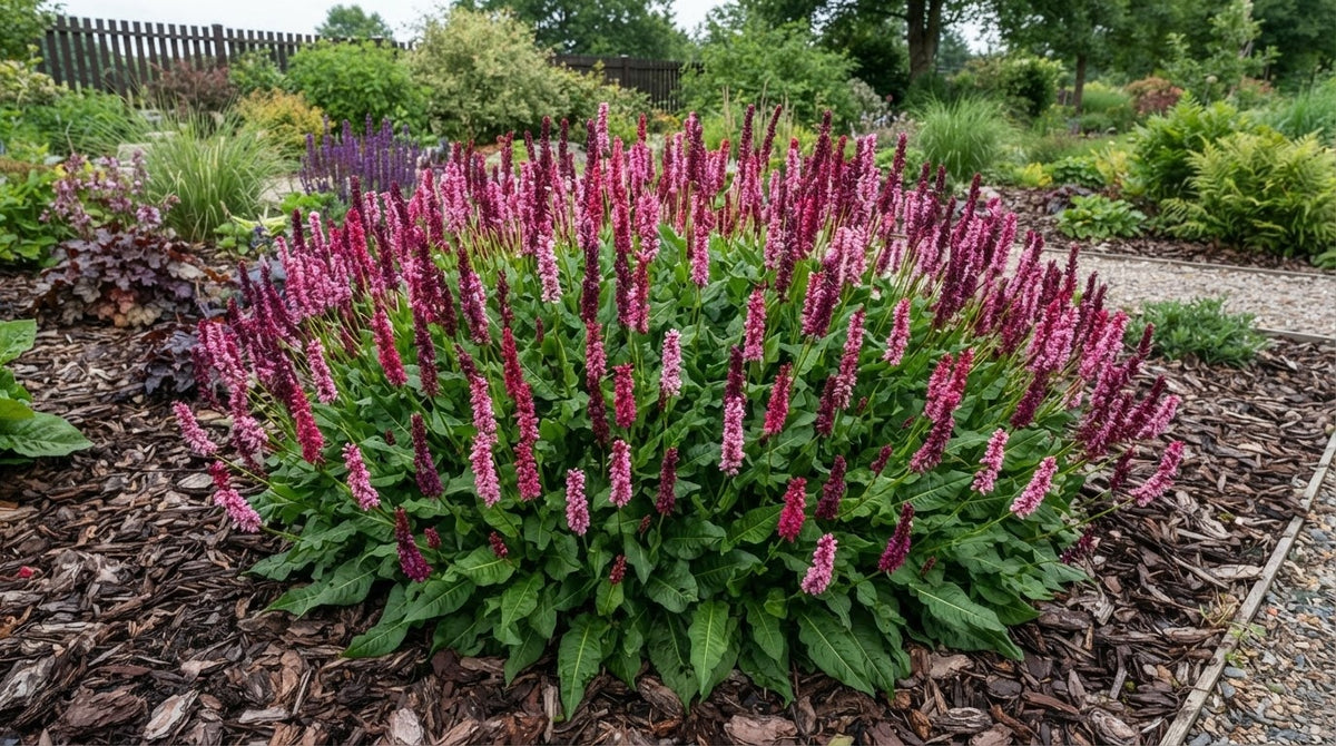 Symbolfoto / KI-Visualisierung: Bistorta affinis 'Superbum' (Persicaria)