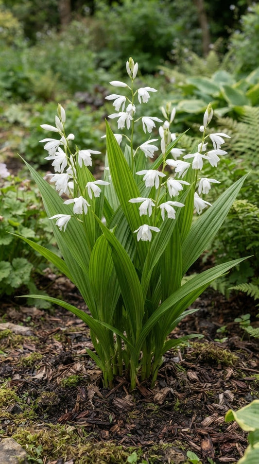 Symbolfoto / KI-Visualisierung: Bletilla striata 'Alba'