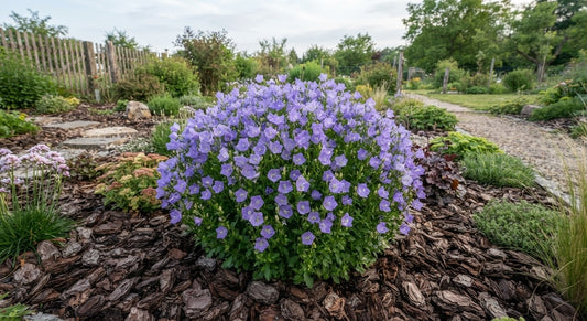 Symbolfoto / KI-Visualisierung: Campanula carpatica 'Blue Uniform'