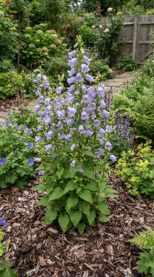 Symbolfoto / KI-Visualisierung: Campanula 'Country Bells Light Blue'