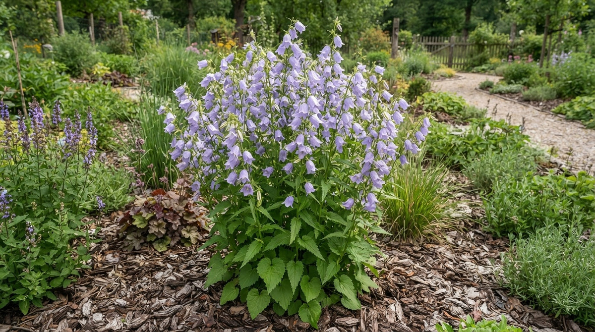 Symbolfoto / KI-Visualisierung: Campanula 'Country Bells Light Blue'