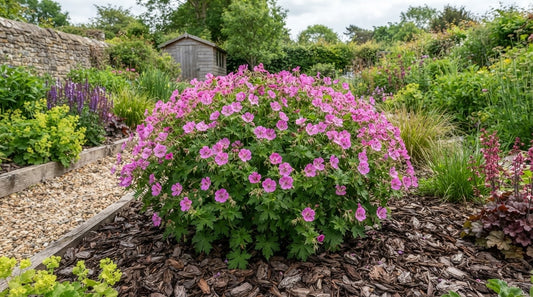 Symbolfoto / KI-Visualisierung: Geranium 'Elworthy Eyecatcher'