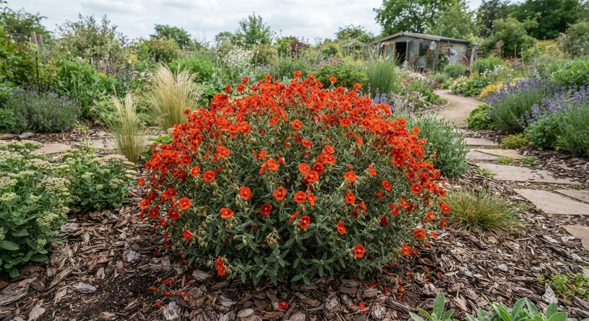 Symbolfoto / KI-Visualisierung: Helianthemum 'Henfield Brilliant'