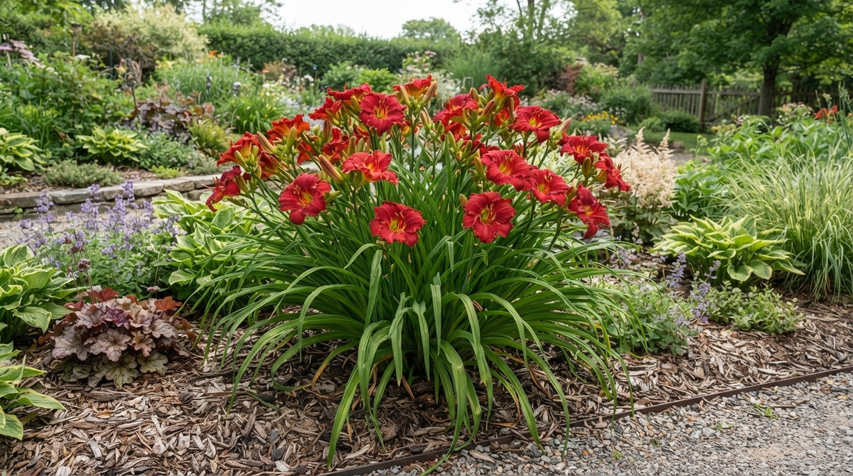 Symbolfoto / KI-Visualisierung: Hemerocallis 'Chicago Apache'