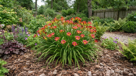 Symbolfoto / KI-Visualisierung: Hemerocallis 'Rosy Returns'