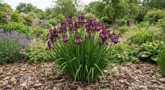 Symbolfoto / KI-Visualisierung: Iris sibirica 'Contrast in Styles'