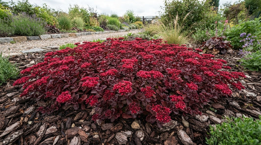 Symbolfoto / KI-Visualisierung: Phedimus spurius 'Fuldaglut' (Sedum)