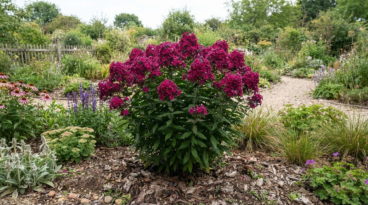 Symbolfoto / KI-Visualisierung: Phlox paniculata 'Sweet Summer Wine' ®