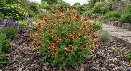 Symbolfoto / KI-Visualisierung: Potentilla 'Arc-en-Ciel'
