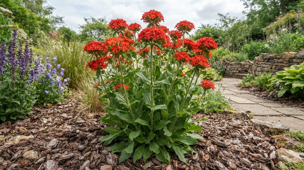 Symbolfoto / KI-Visualisierung: Silene chalcedonica (Lychnis)