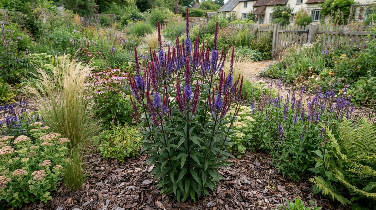 Symbolfoto / KI-Visualisierung: Veronicastrum 'Red Arrow'